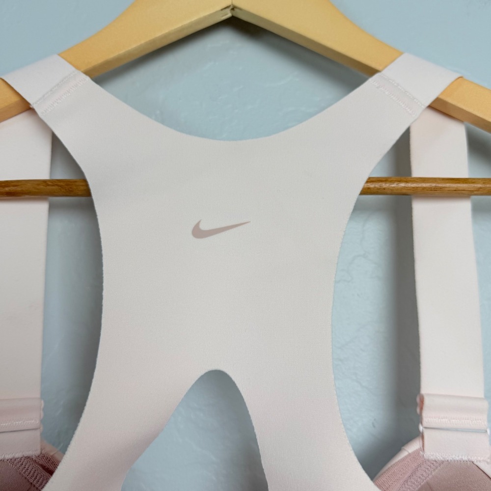 Nike Alpha Women Sports Bra High Support Front Zip Pink DD0436-640 1X C-E - Picture 3 of 9